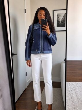BMW Blue Lightweight Shirt Jacket with Modern Design
